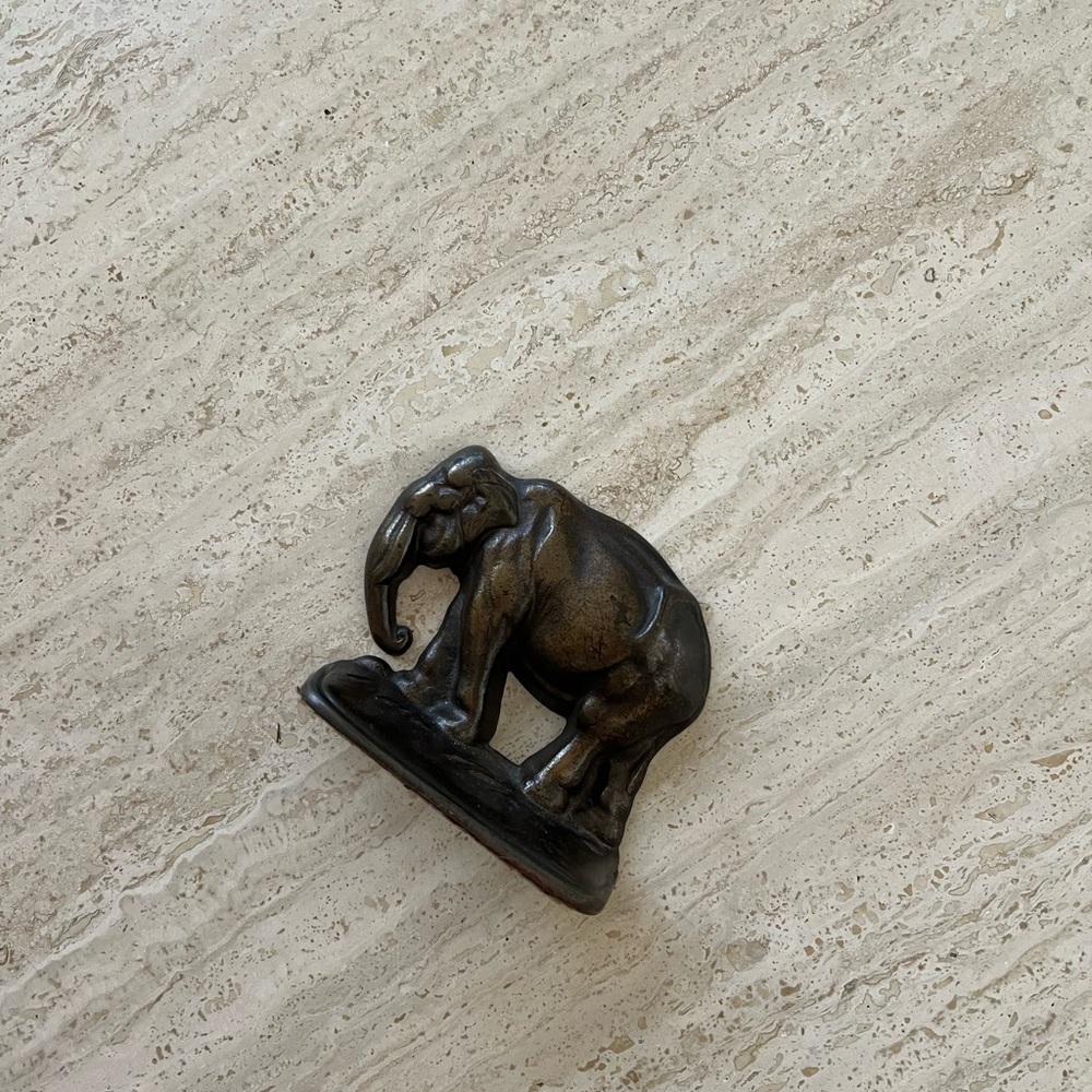 Vintage Metal Elephant Bookends